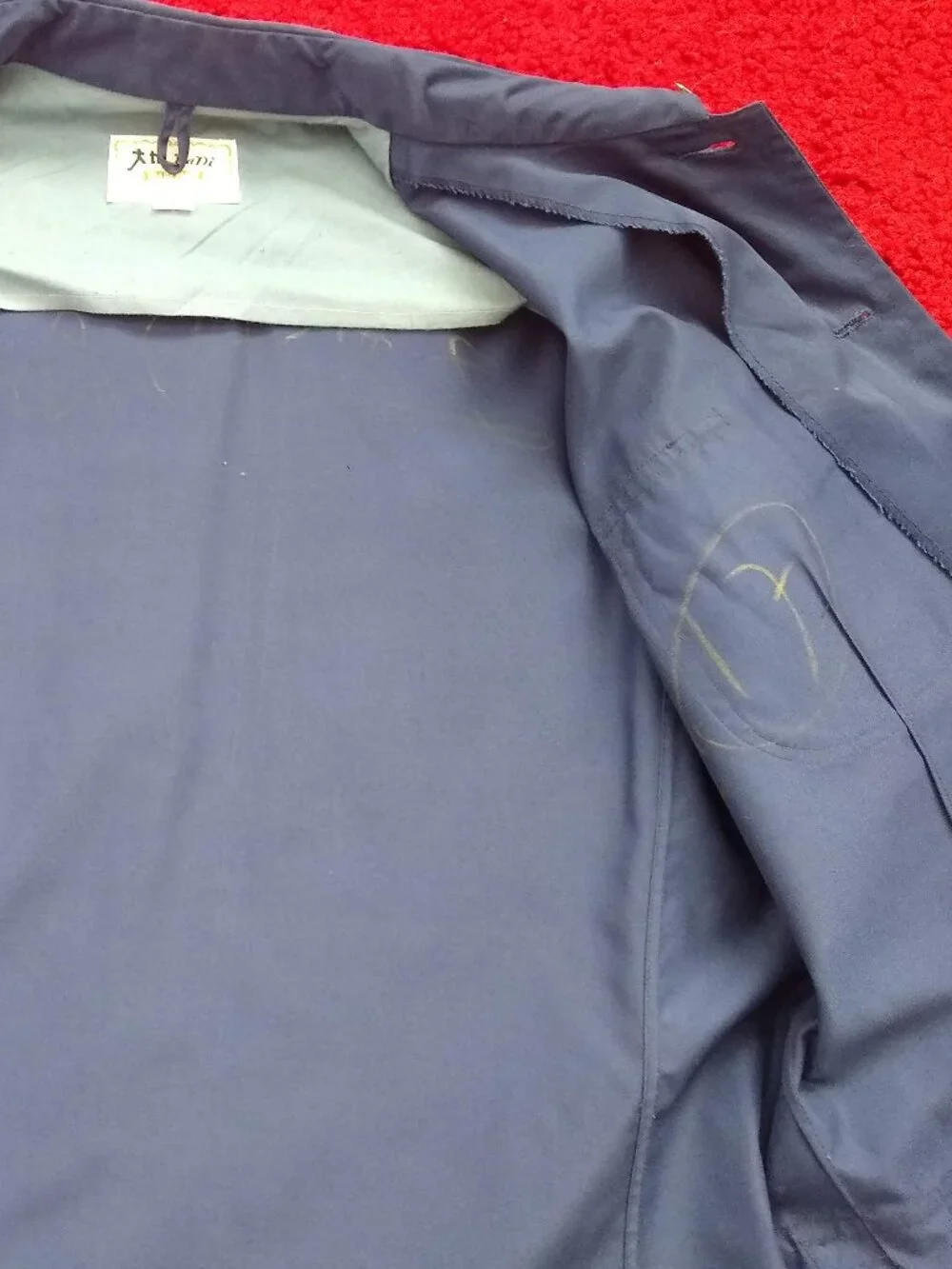 vintage 70s cargo utility trench coat top overshirt blouse - Picture 5 of 9